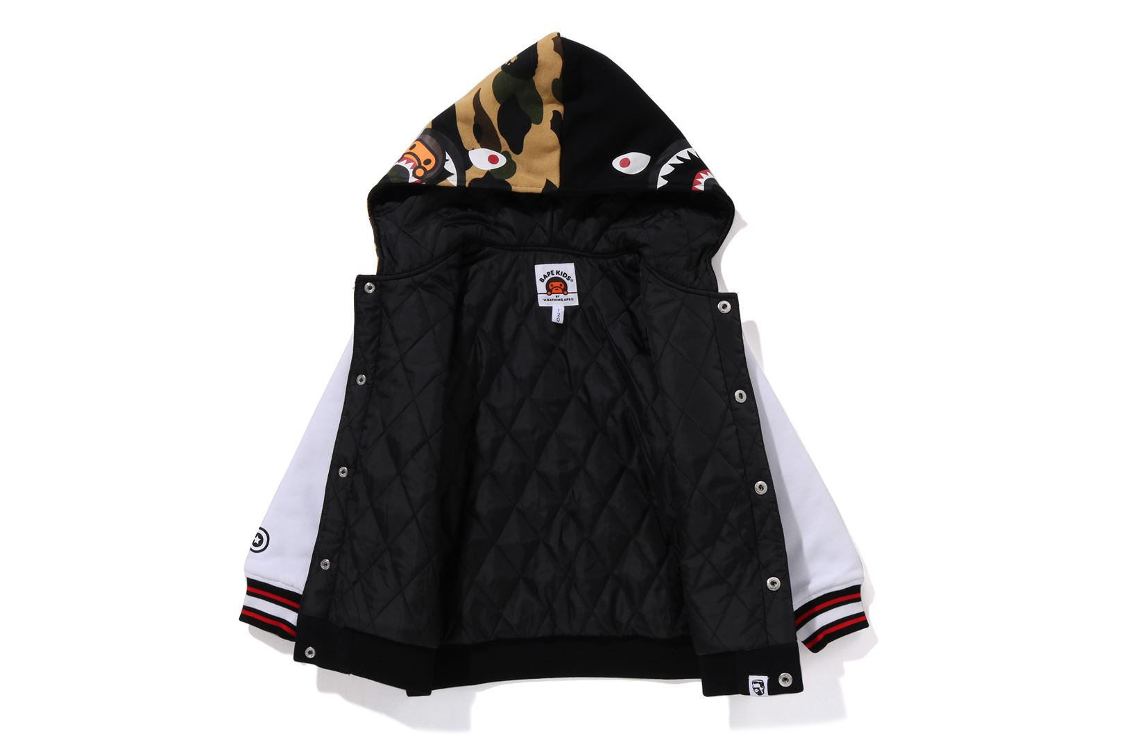 Bape sharke varsity jacket hotsell small