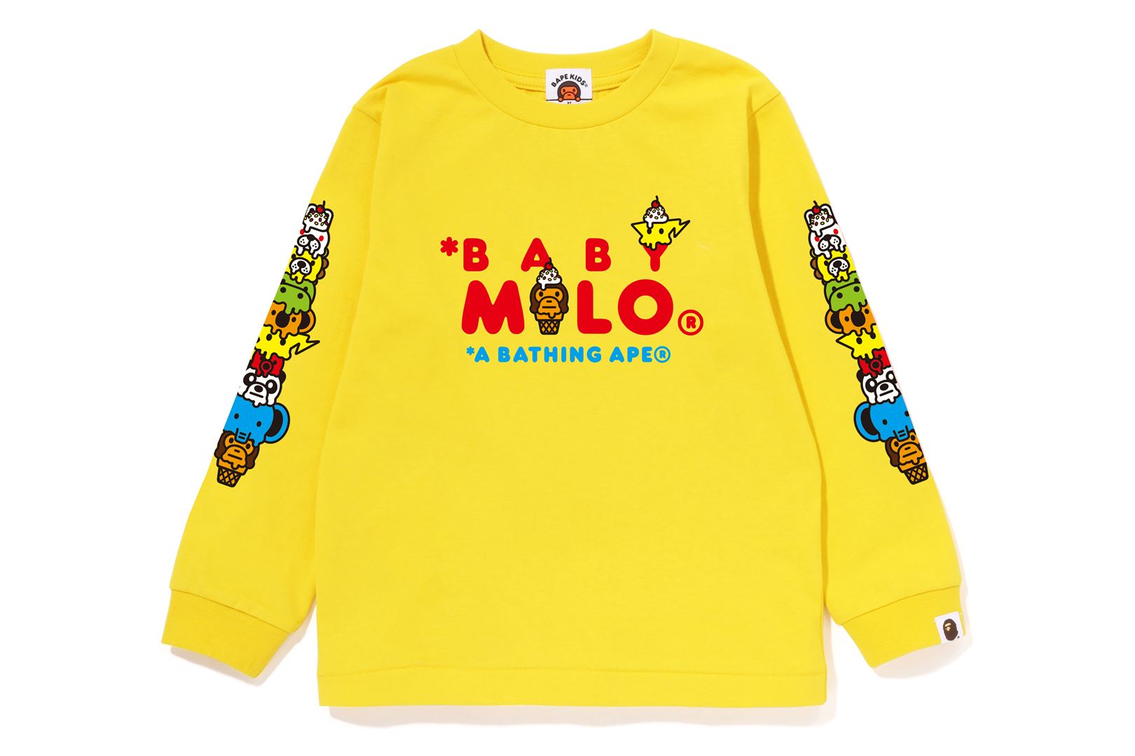 Bape A Bathing Ape Yellow Shark Face Zipper Tee T buy Shirt Size Large L Baby Milo