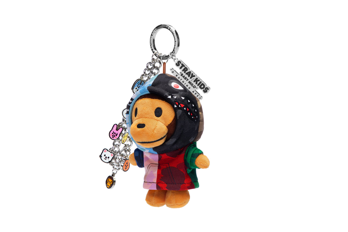 BAPE X STRAYKIDS BABY MILO PLUSH DOLL KEYCHAIN