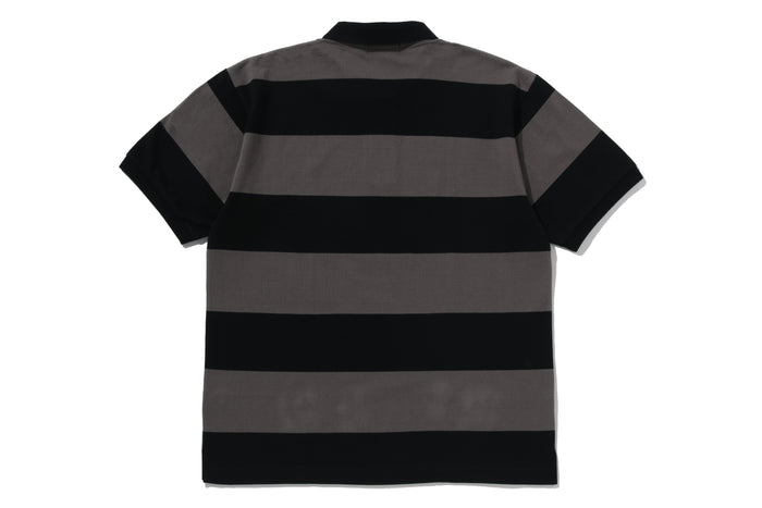 MILO ONE POINT STRIPE RELAXED FIT POLO