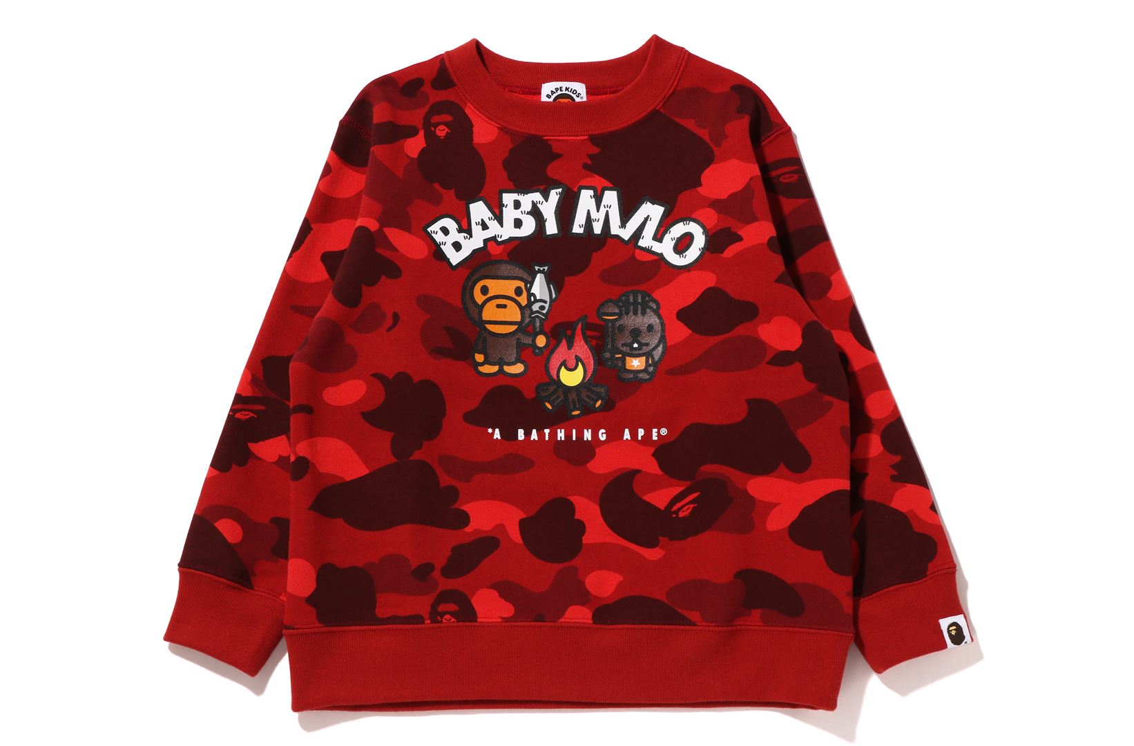 COLOR CAMO BABY MILO CAMP CREWNECK KIDS – eu.bape.com