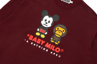 BAPE X DISNEY MICKEY MOUSE BABY MILO RELAXED FIT CREWNECK