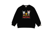 BAPE X DISNEY MICKEY MINNIE BABY MILO CREWNECK SWEATSHIRT KIDS