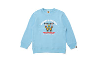 BAPE X DISNEY MICKEY & FRIENDS BABY MILO CREWNECK SWEATSHIRT KIDS