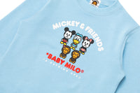 BAPE X DISNEY MICKEY & FRIENDS BABY MILO CREWNECK SWEATSHIRT KIDS
