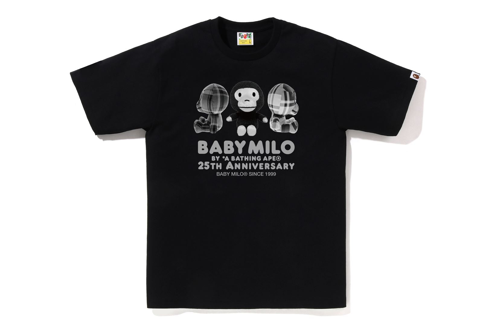 最終値下げ！APE BABY MILO TEE 25SS A Bathing Ape Men Baby Milo 25th Anniversary Photo Tee white