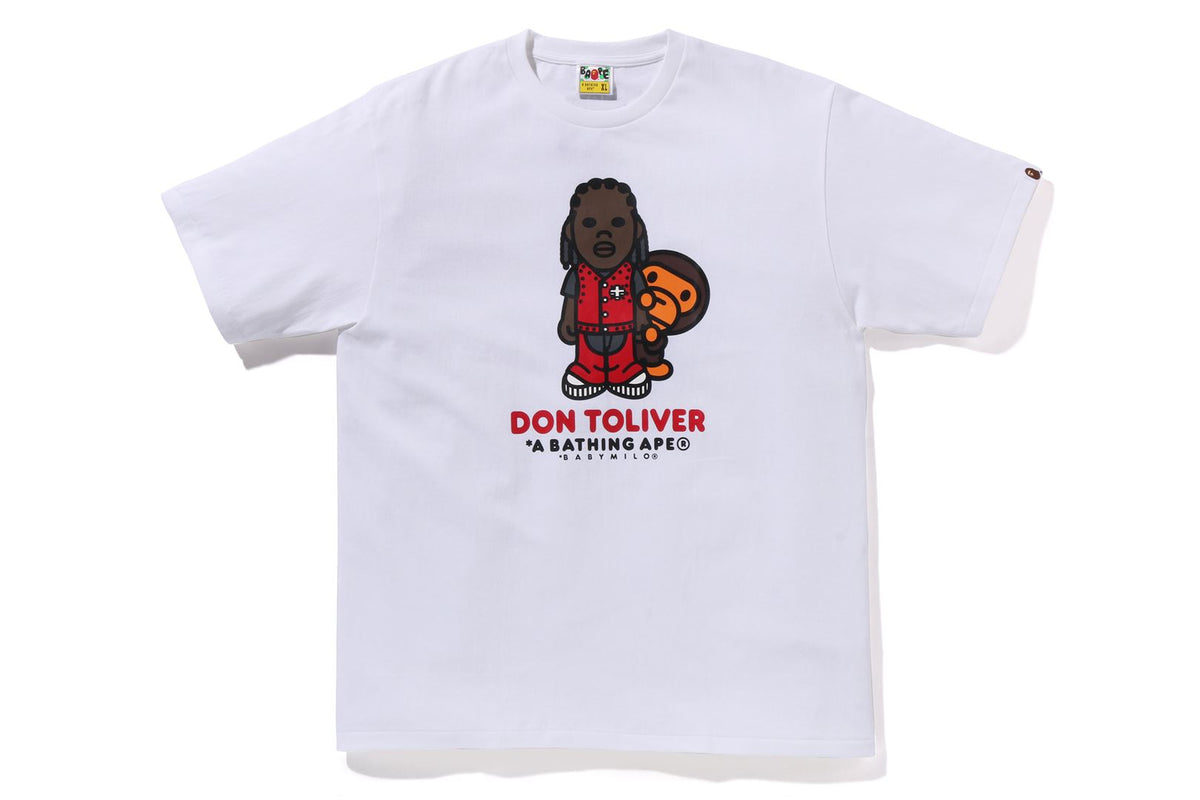 BAPE X CACTUS JACK X DON TOLIVER MILO TEE MENS