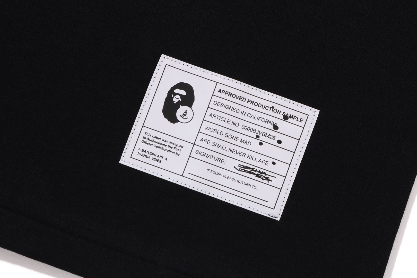 BAPE X JOSHUA VIDES - BABY MILO TEE MENS – eu.bape.com
