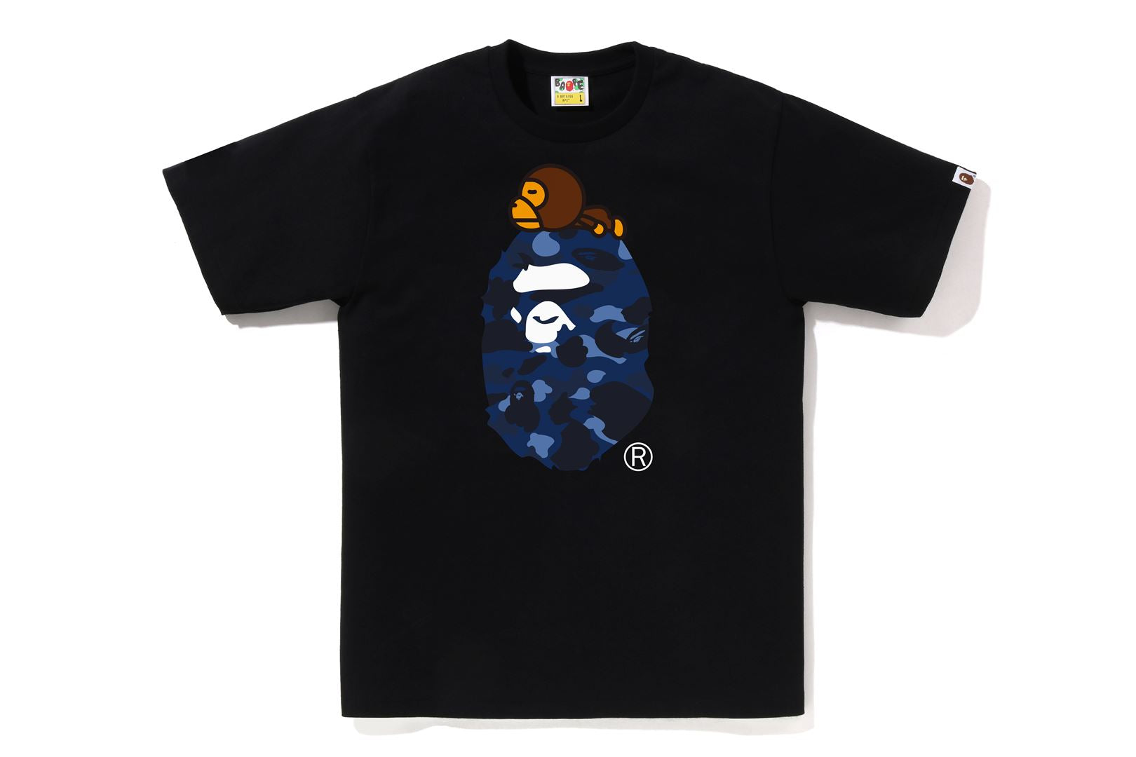 BAPE Color Camo Big Ape hotsell Head T-Shirt White/Navy