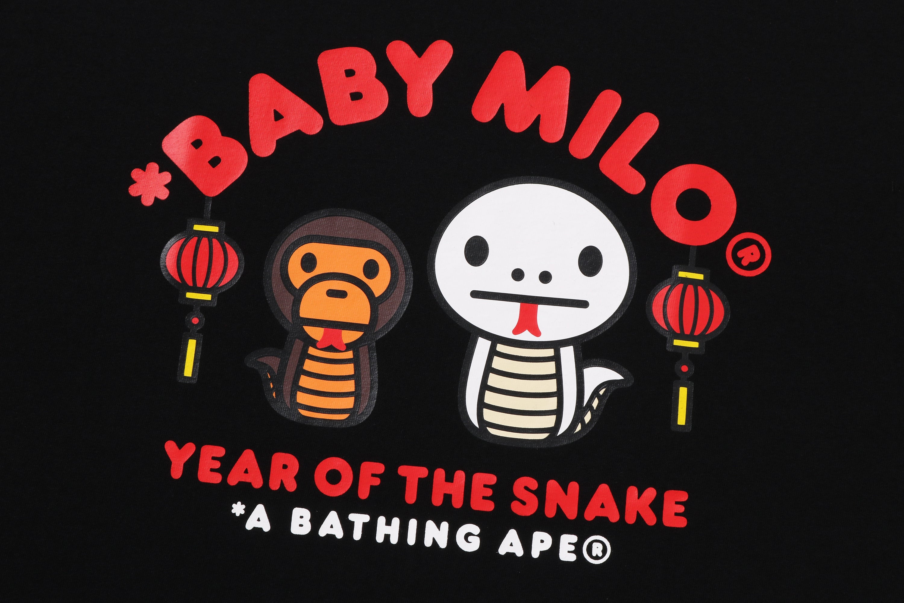 YEAR OF THE SNAKE BABY MILO TEE – eu.bape.com