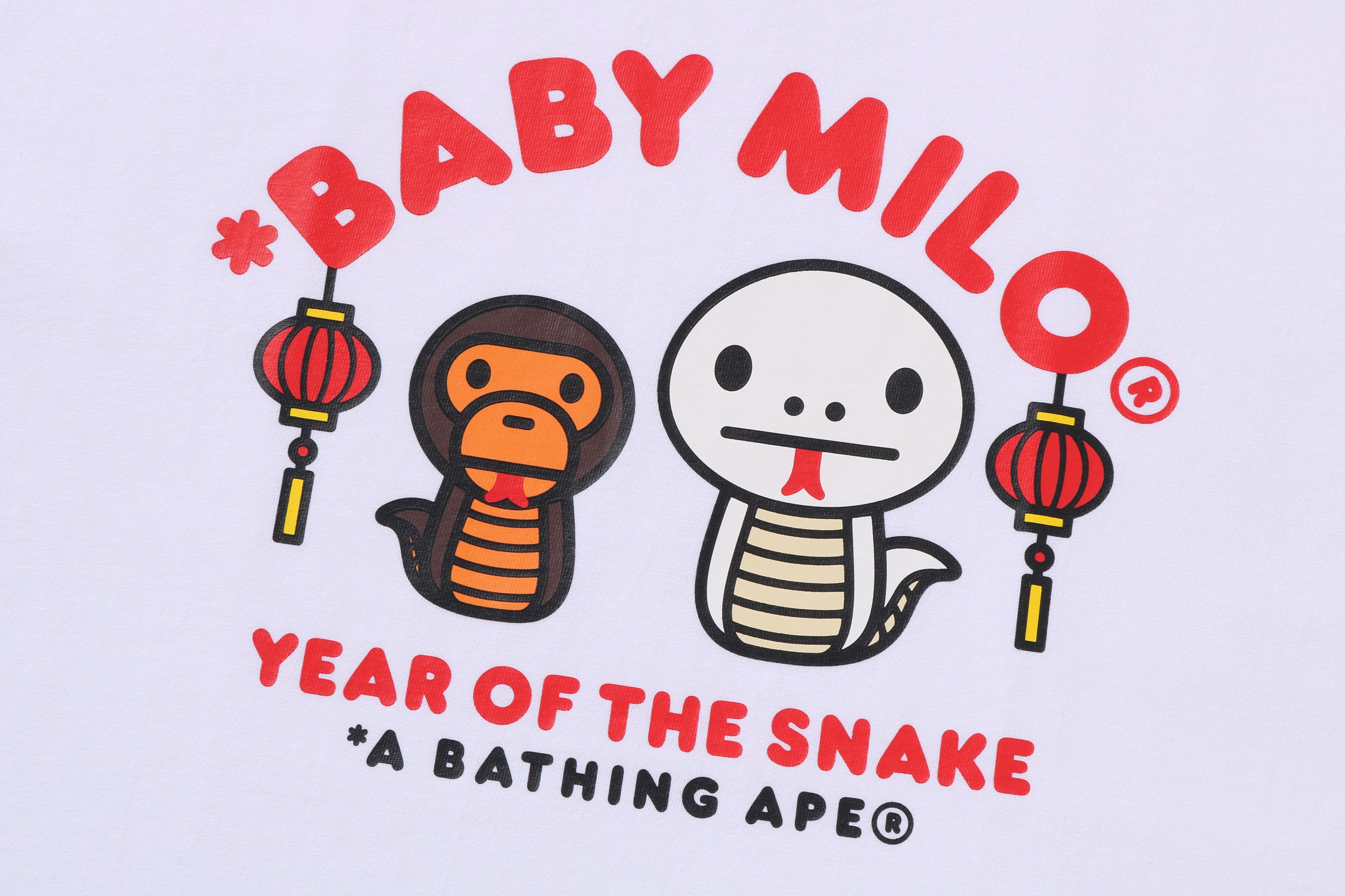 YEAR OF THE SNAKE BABY MILO TEE – eu.bape.com