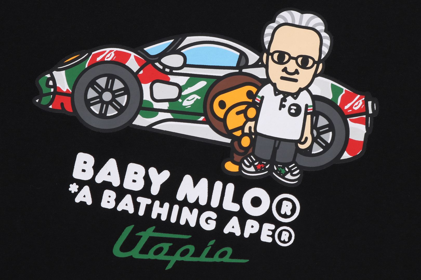 BAPE X PAGANI BABY MILO RELAXED FIT TEE – eu.bape.com