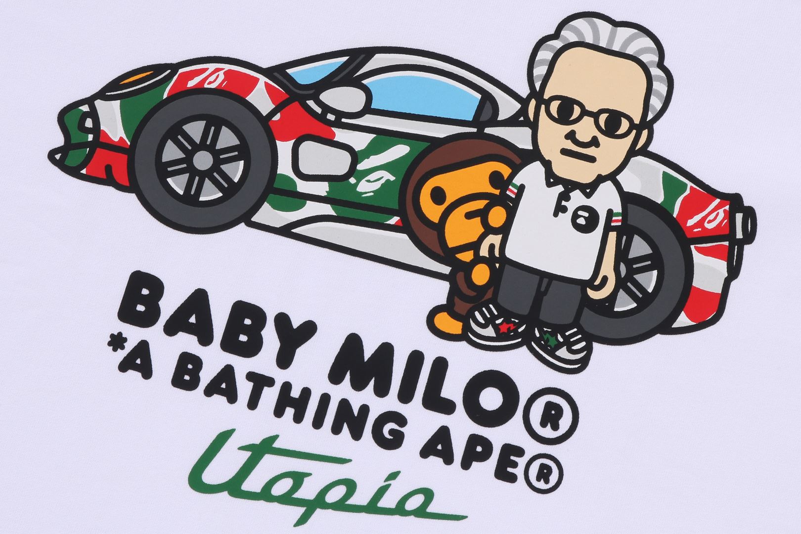 BAPE X PAGANI BABY MILO RELAXED FIT TEE – eu.bape.com
