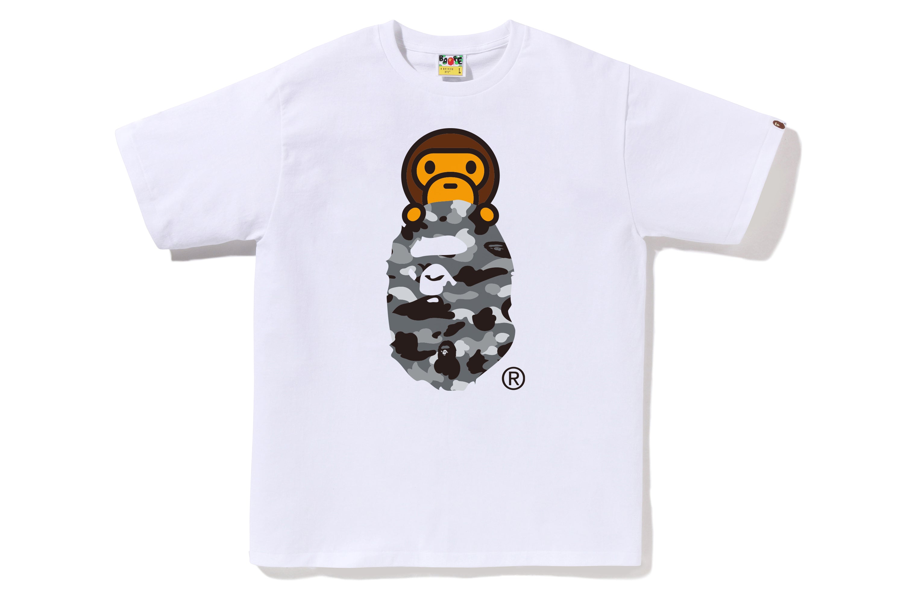 1ST CAMO MILO ON APE HEAD TEE – eu.bape.com