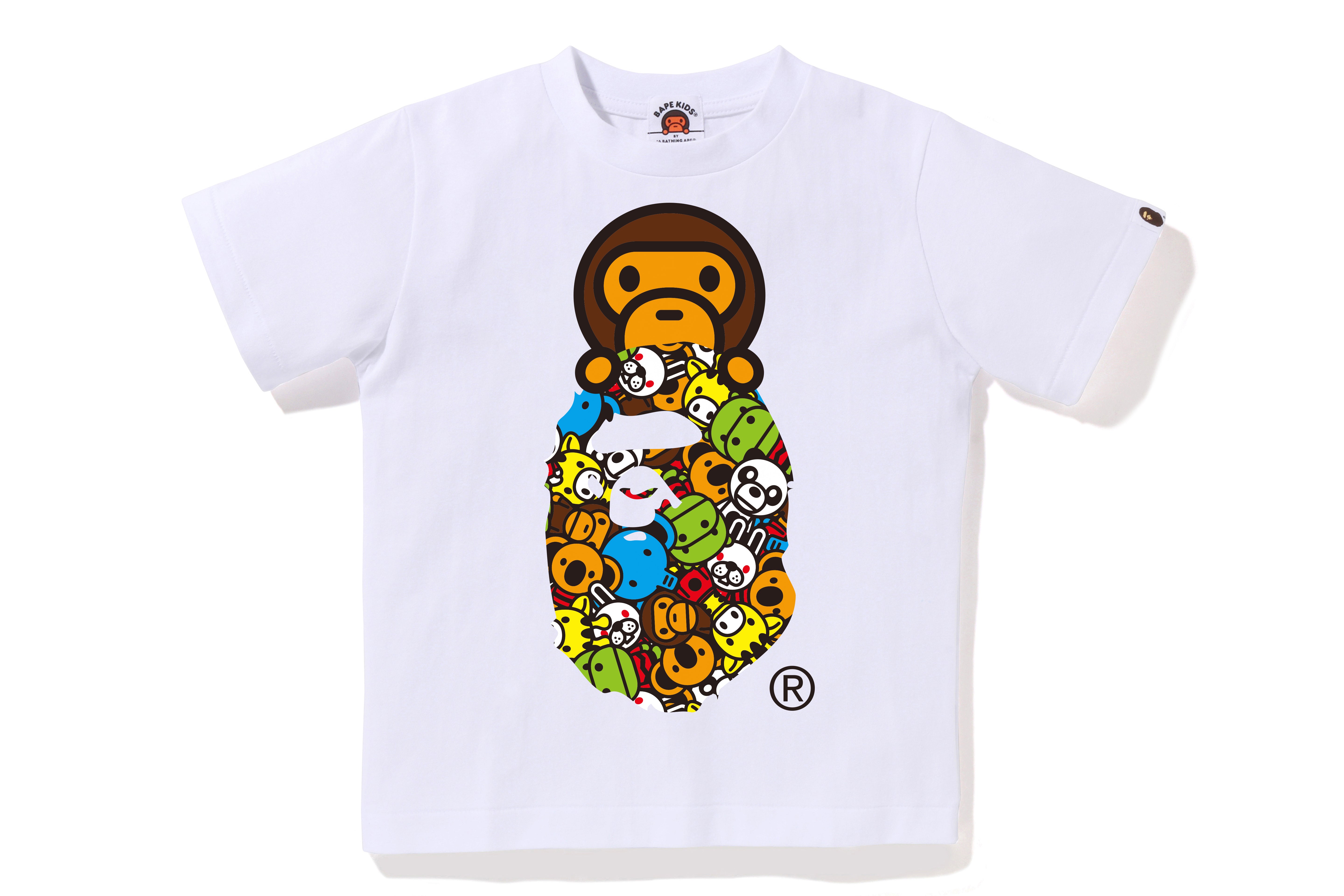 MILO ALL FRIENDS MILO ON APE HEAD TEE KIDS – eu.bape.com