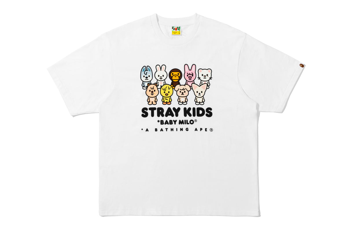 BAPE X STRAY KIDS BABY MILO WITH SKZOO FAMILY RELAXED FIT TEE