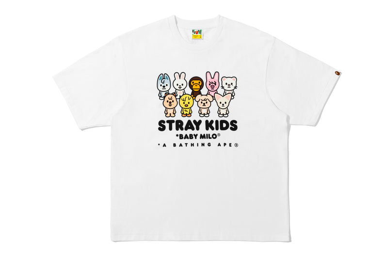 BAPE X STRAY KIDS BABY MILO WITH SKZOO FAMILY RELAXED FIT TEE