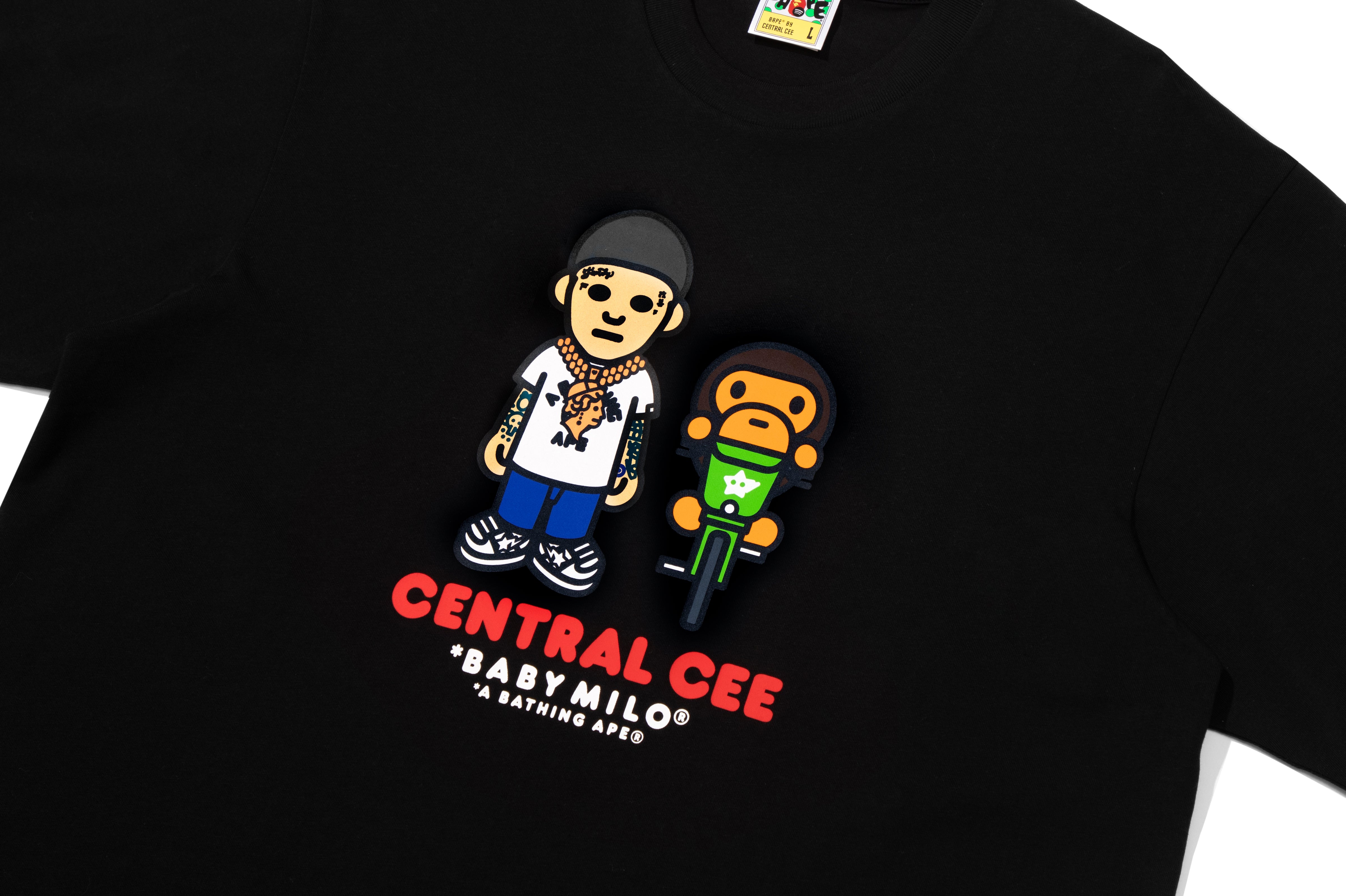 BAPE X SPOTIFY BY CENTRAL CEE BABY MILO RELAXED FIT TEE – eu.bape.com