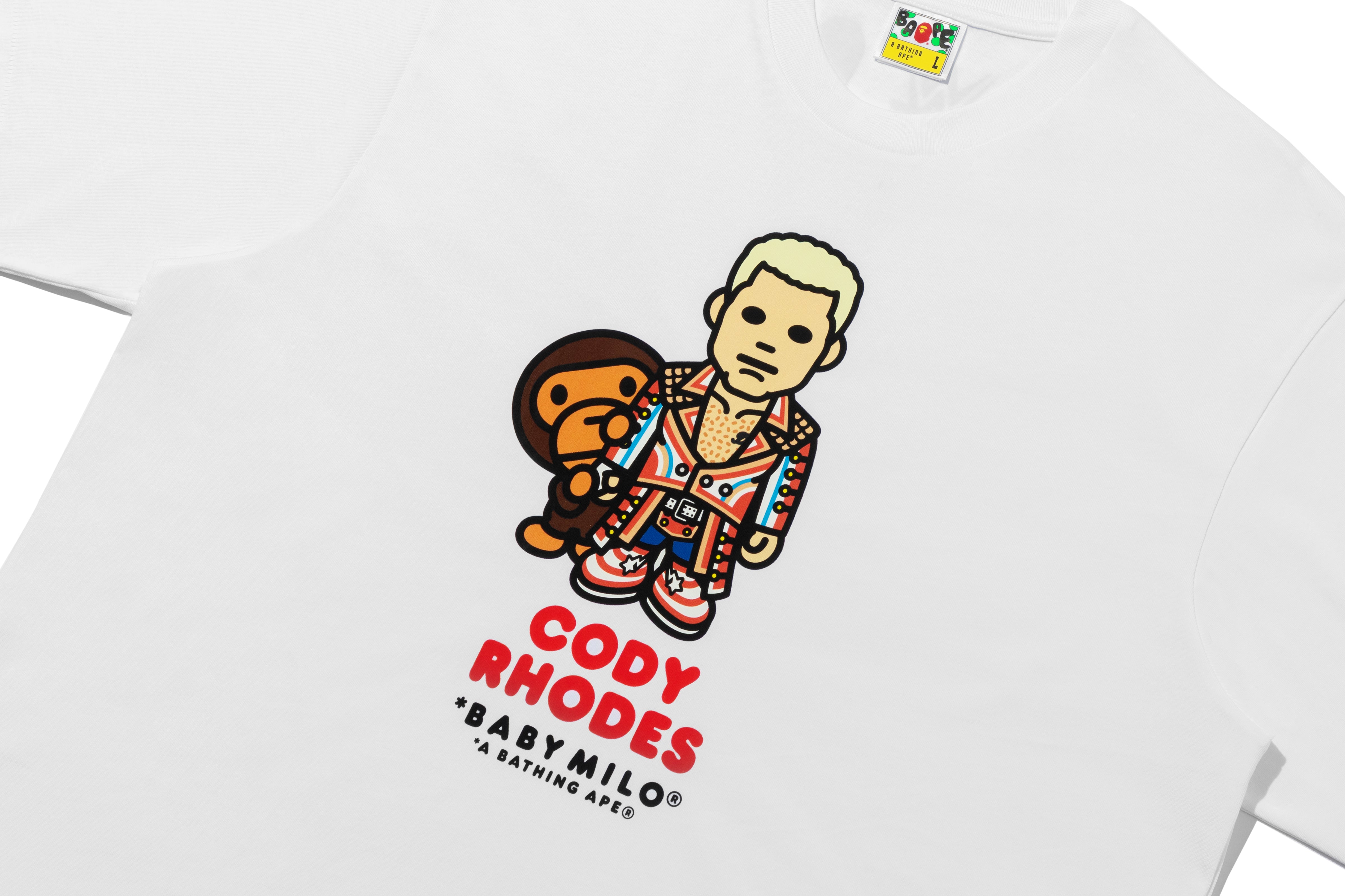 BAPE X WWE CODY RHODES BABY MILO RELAXED FIT TEE – eu.bape.com