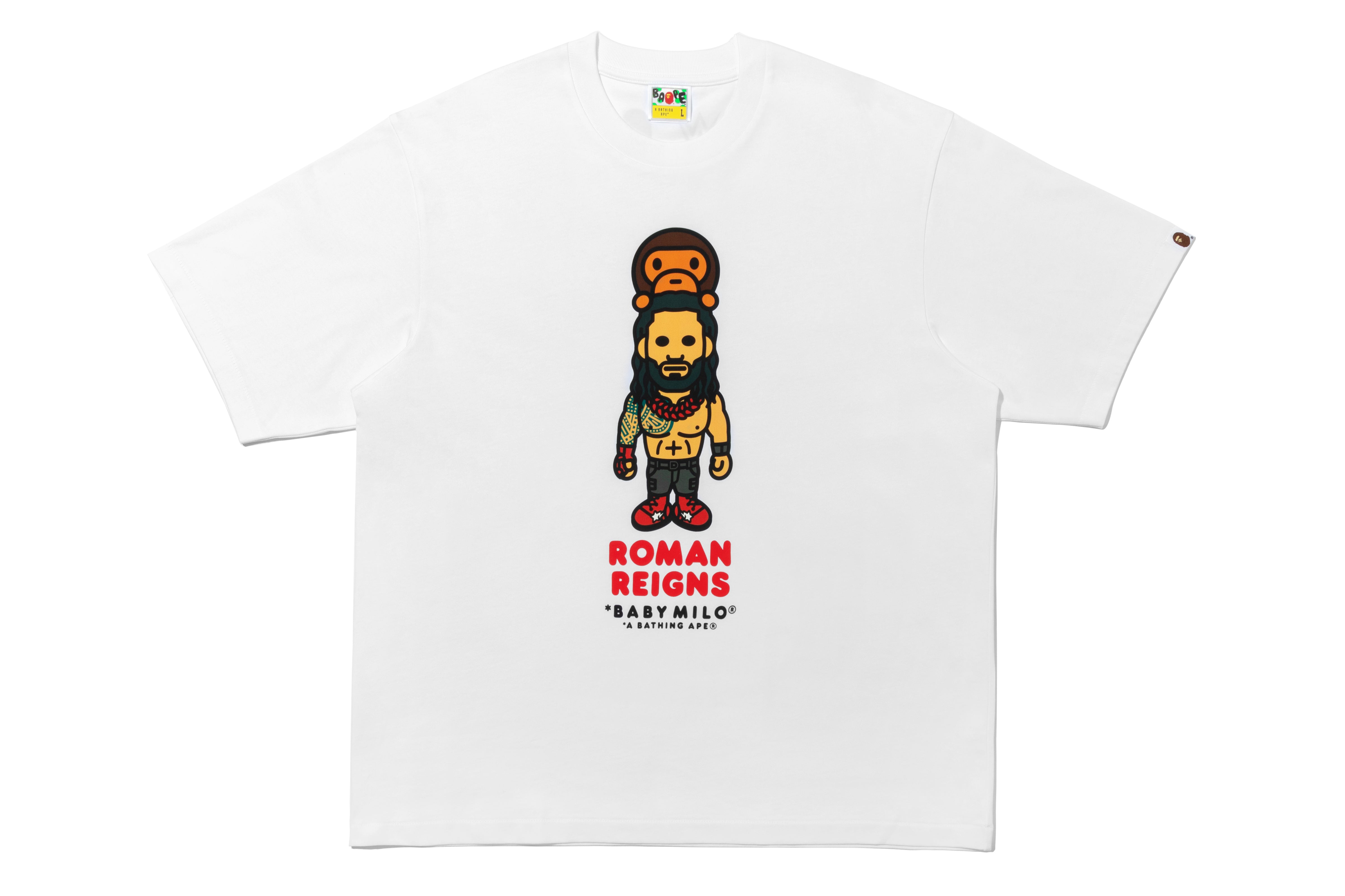 BAPE X WWE ROMAN REIGNS BABY MILO RELAXED FIT TEE – eu.bape.com
