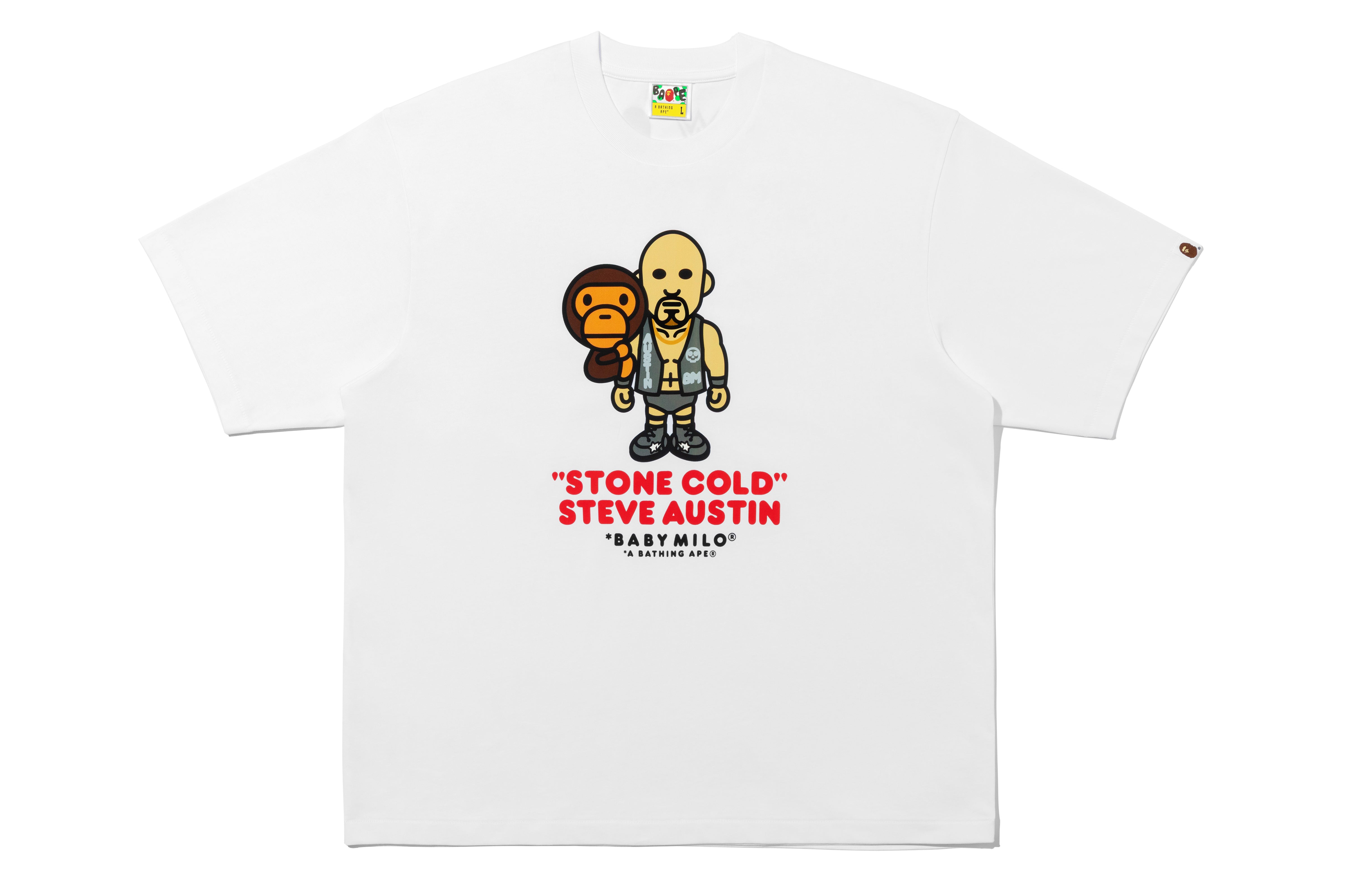 BAPE X WWE STONE COLD STEVE AUSTIN BABY MILO RELAXED FIT TEE – eu