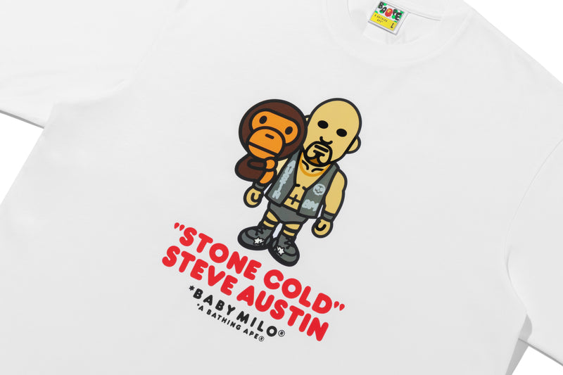 BAPE X WWE STONE COLD STEVE AUSTIN BABY MILO RELAXED FIT TEE