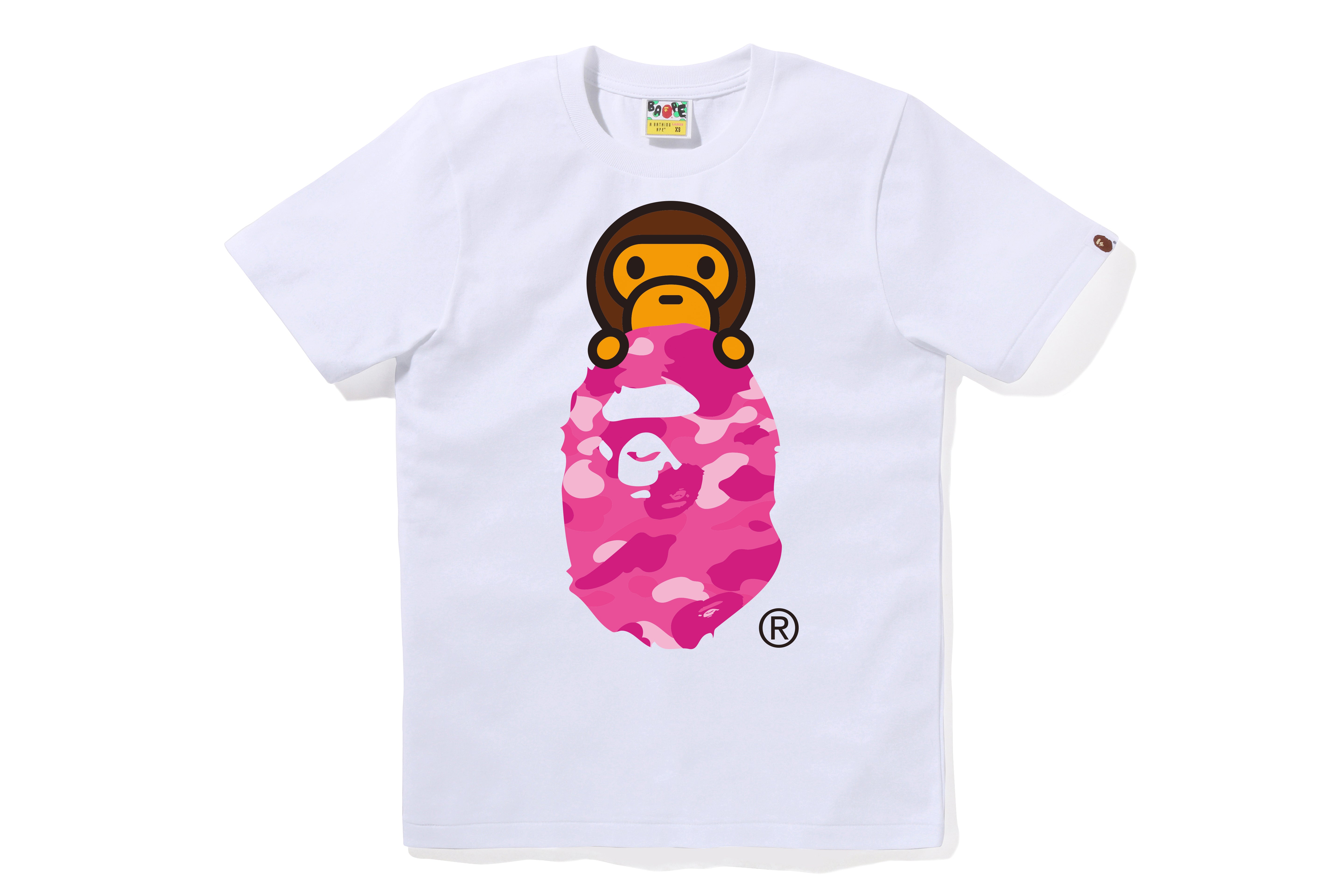 COLOR CAMO MILO ON APE HEAD TEE LADIES – eu.bape.com
