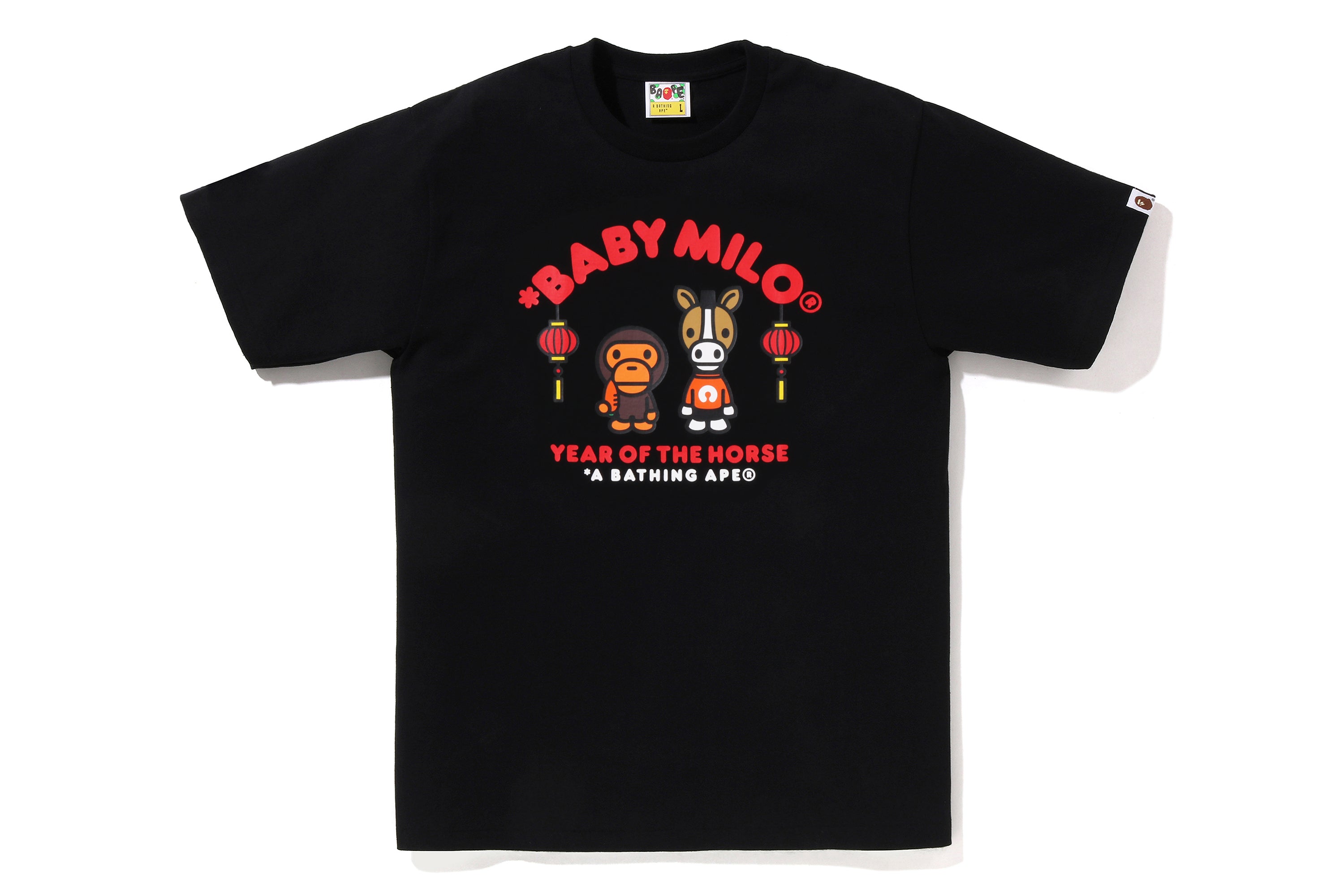 YEAR OF THE HORSE BABY MILO TEE – eu.bape.com