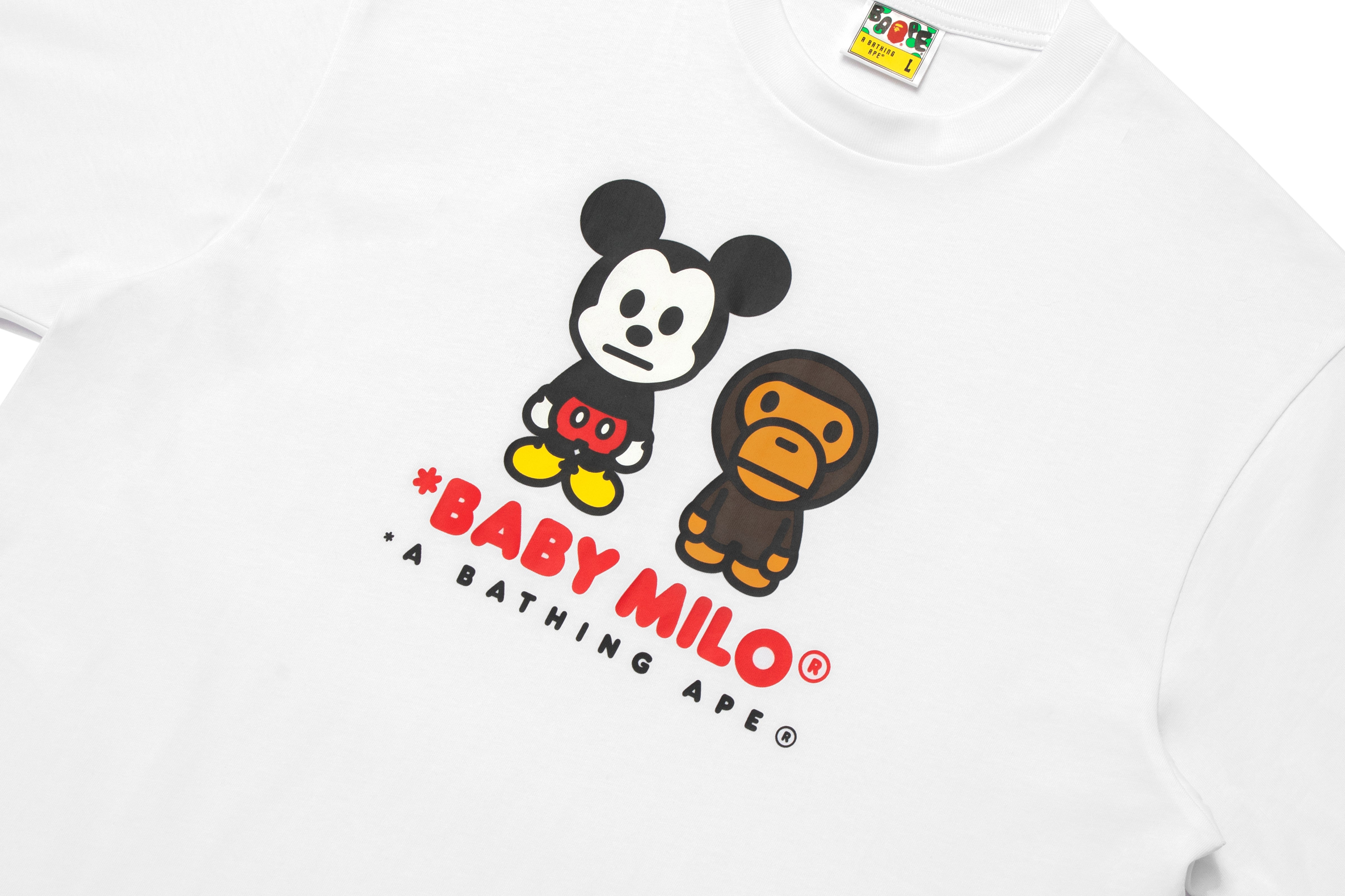 BAPE X DISNEY MICKEY MOUSE BABY MILO RELAXED FIT TEE – eu.bape.com