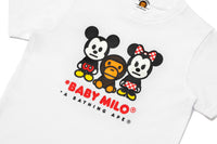 BAPE X DISNEY MICKEY & MINNIE MOUSE BABY MILO TEE KIDS
