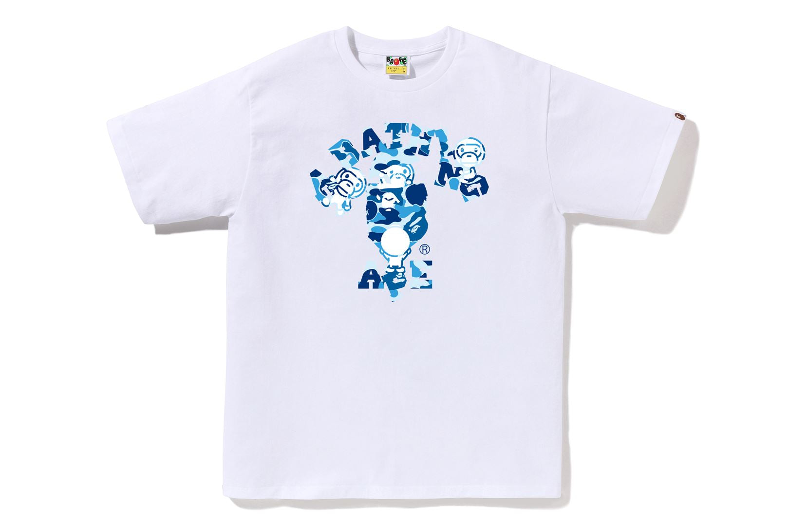 ABC CAMO COLLEGE MILO TEE – eu.bape.com