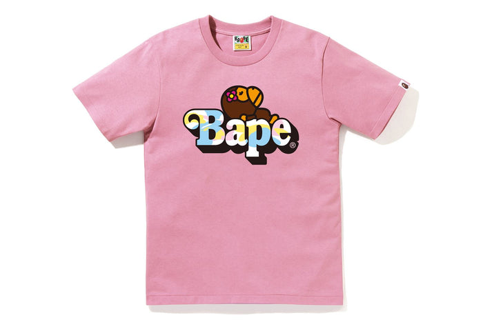 NEW MULTI CAMO BABY LISA ON BAPE TEE LADIES