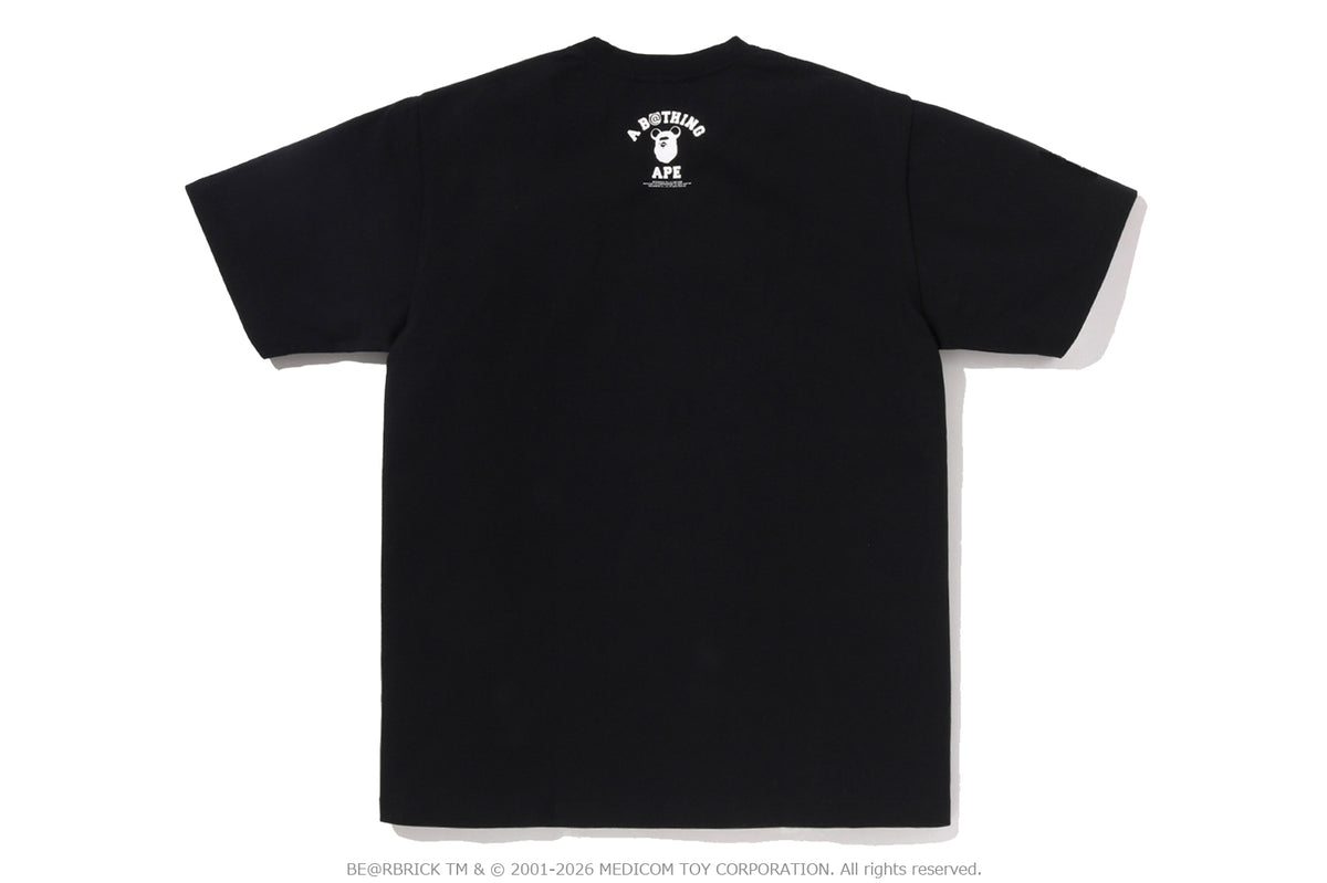 BAPE X MEDICOM TOY 30TH ANNIV. COLLEGE MILO TEE