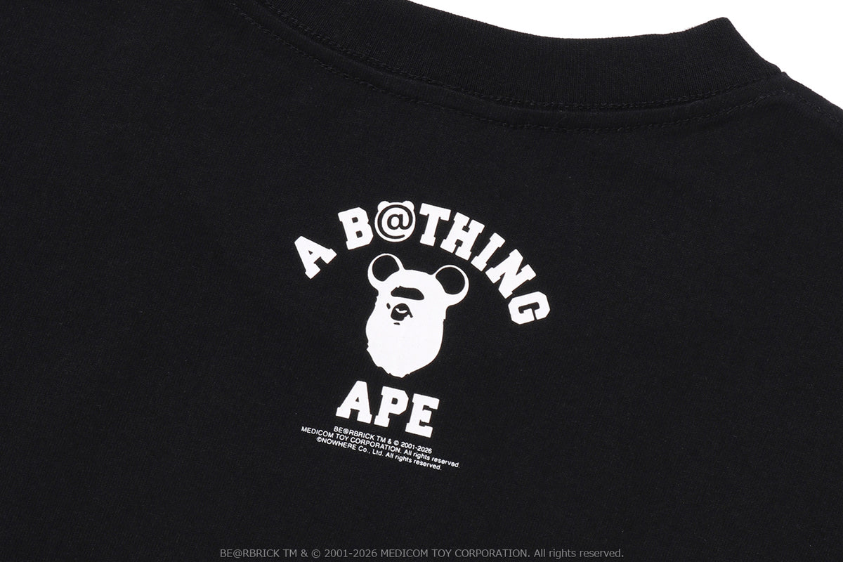 BAPE X MEDICOM TOY 30TH ANNIV. COLLEGE MILO TEE