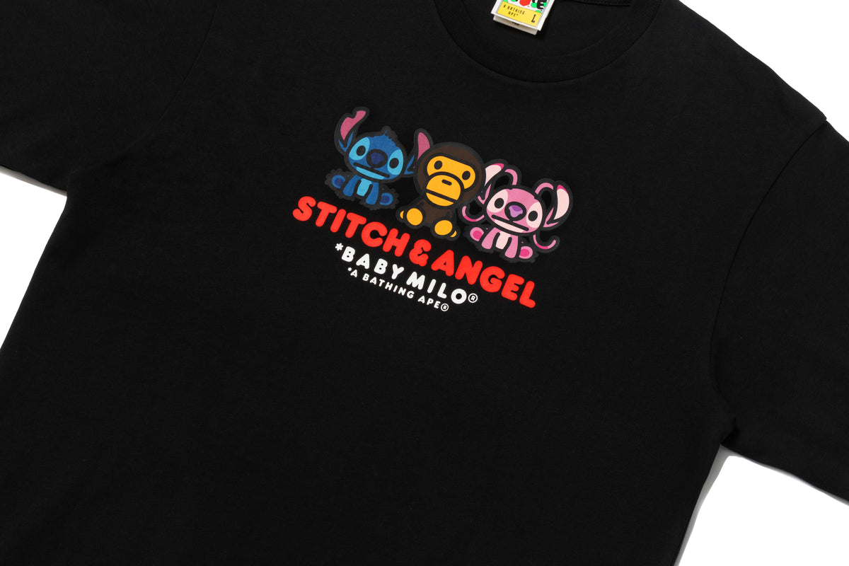 BAPE X DISNEY STITCH AND ANGEL BABY MILO TEE