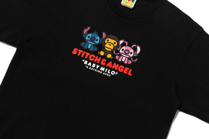 BAPE X DISNEY STITCH AND ANGEL BABY MILO TEE
