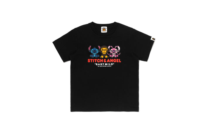 BAPE X DISNEY STITCH AND ANGEL BABY MILO TEE KIDS