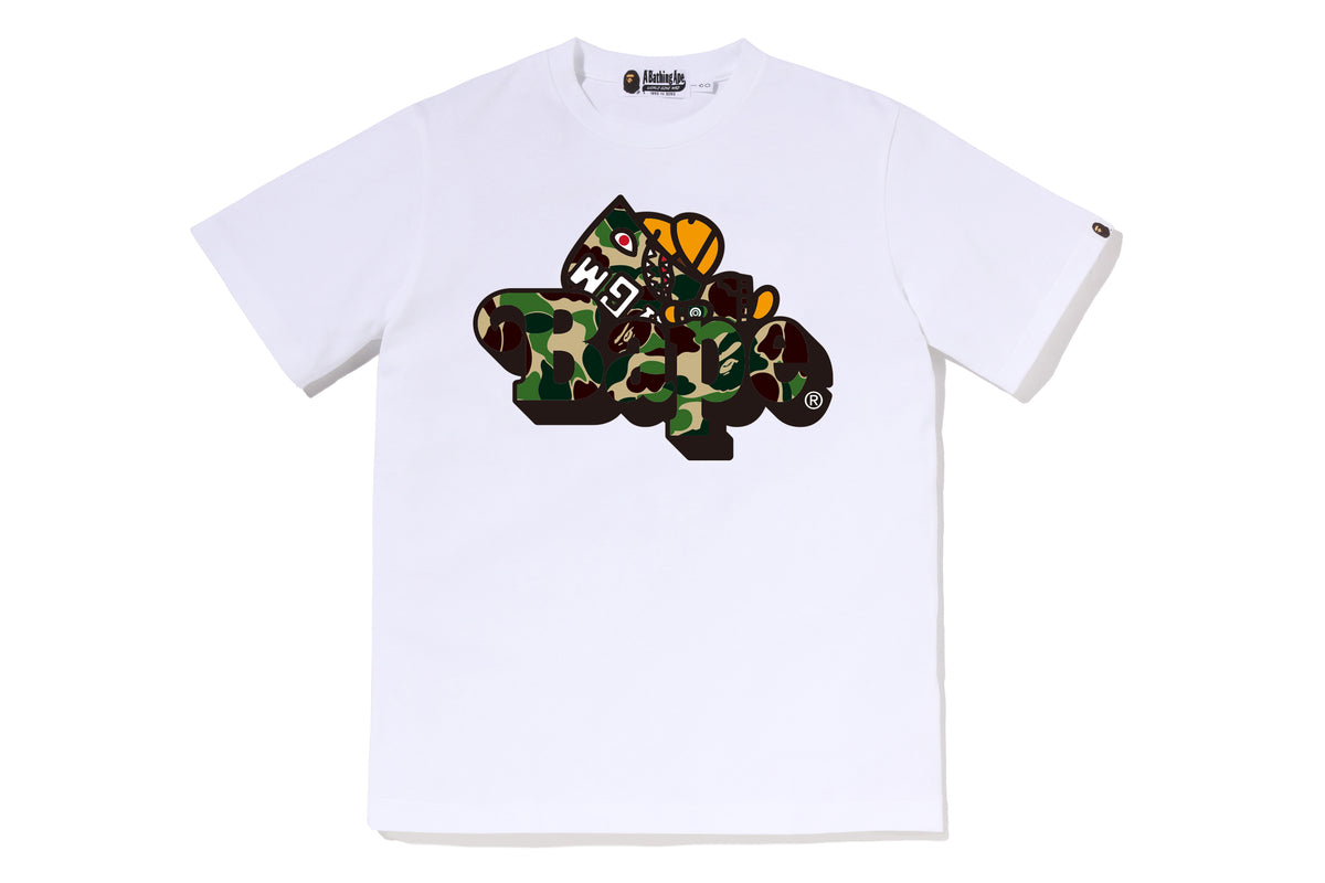 ABC CAMO SHARK MILO ON BAPE TEE JUNIOR