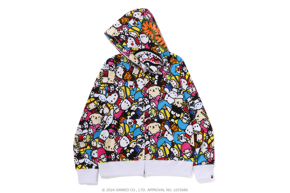 BABY MILO X SANRIO CHARACTERS - SHARK FULL ZIP HOODIE MENS