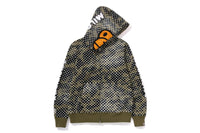 BAPE X JOSHUA VIDES - MILO FACE FULL ZIP HOODIE MENS