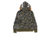 BAPE X JOSHUA VIDES - MILO FACE FULL ZIP HOODIE MENS