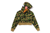 ABC CAMO BABY LISA CROPPED FULL ZIP HOODIE LADIES