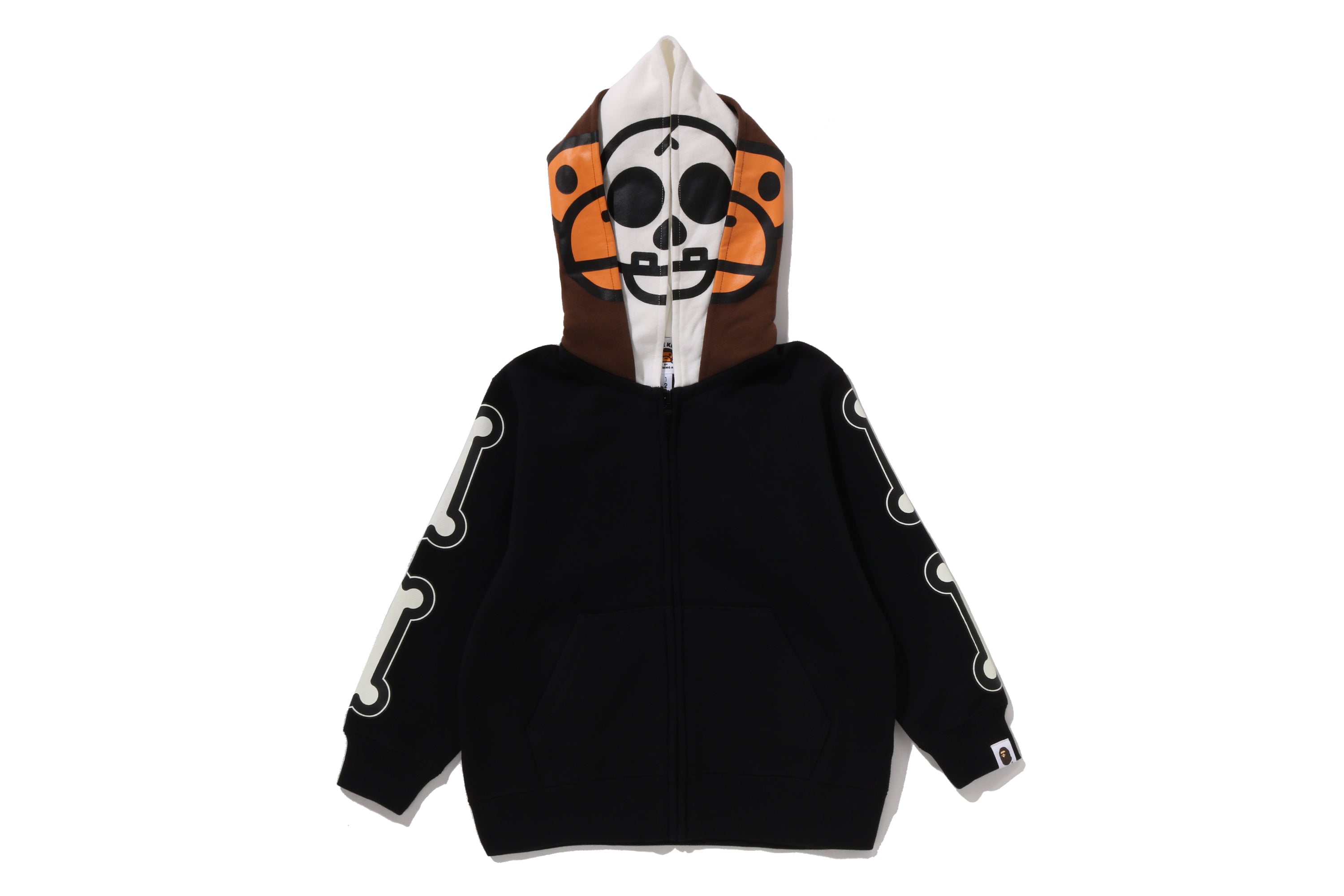 BABY MILO SKULL ZIP DOUBLE HOODIE KIDS – eu.bape.com
