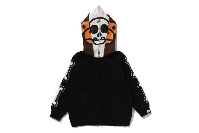 BABY MILO SKULL ZIP DOUBLE HOODIE KIDS