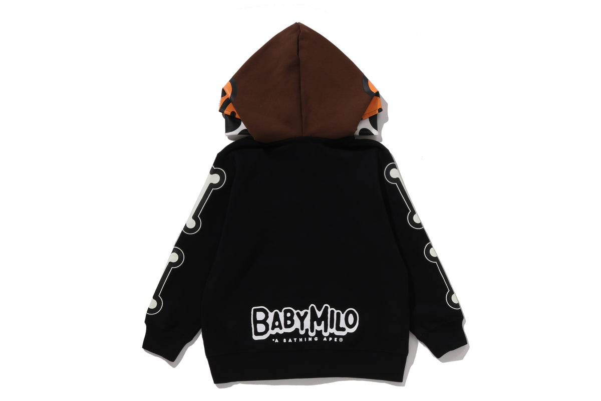 BABY MILO SKULL ZIP DOUBLE HOODIE KIDS