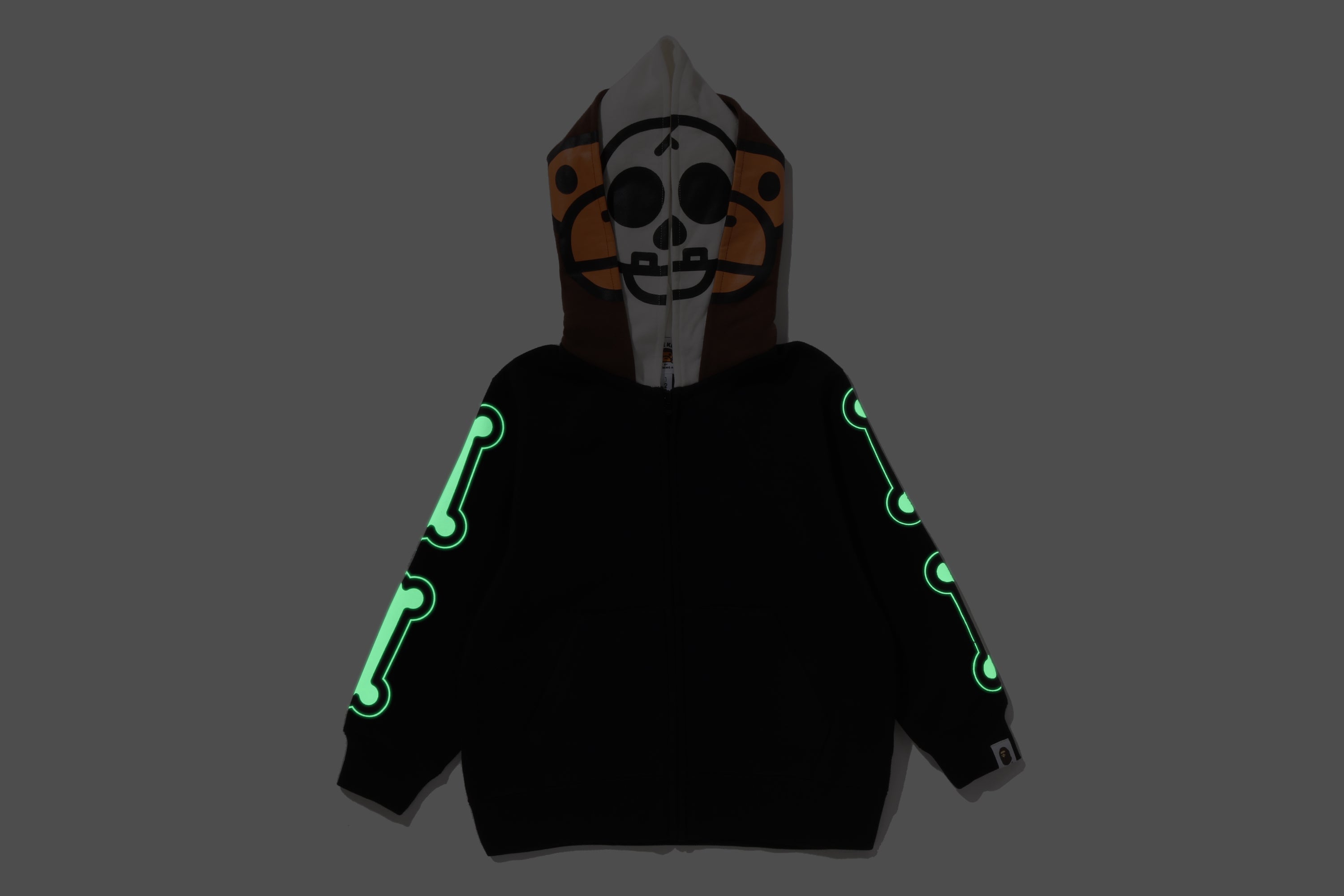 BABY MILO SKULL ZIP DOUBLE HOODIE KIDS – eu.bape.com