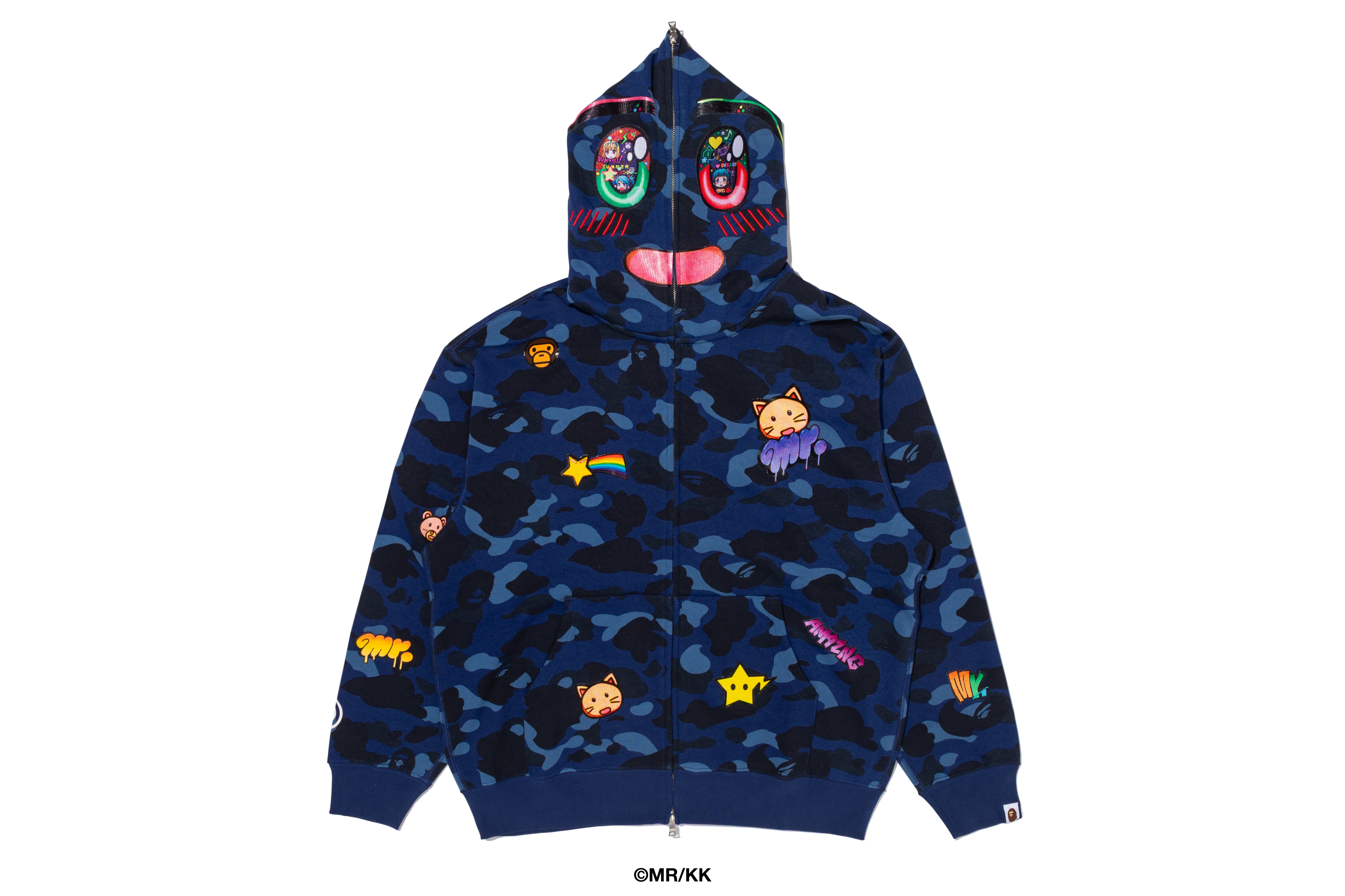 BAPE X MR. COLOR CAMO RELAXED FIT FULL ZIP HOODIE – eu.bape.com