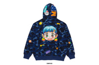 BAPE X MR. COLOR CAMO RELAXED FIT FULL ZIP HOODIE