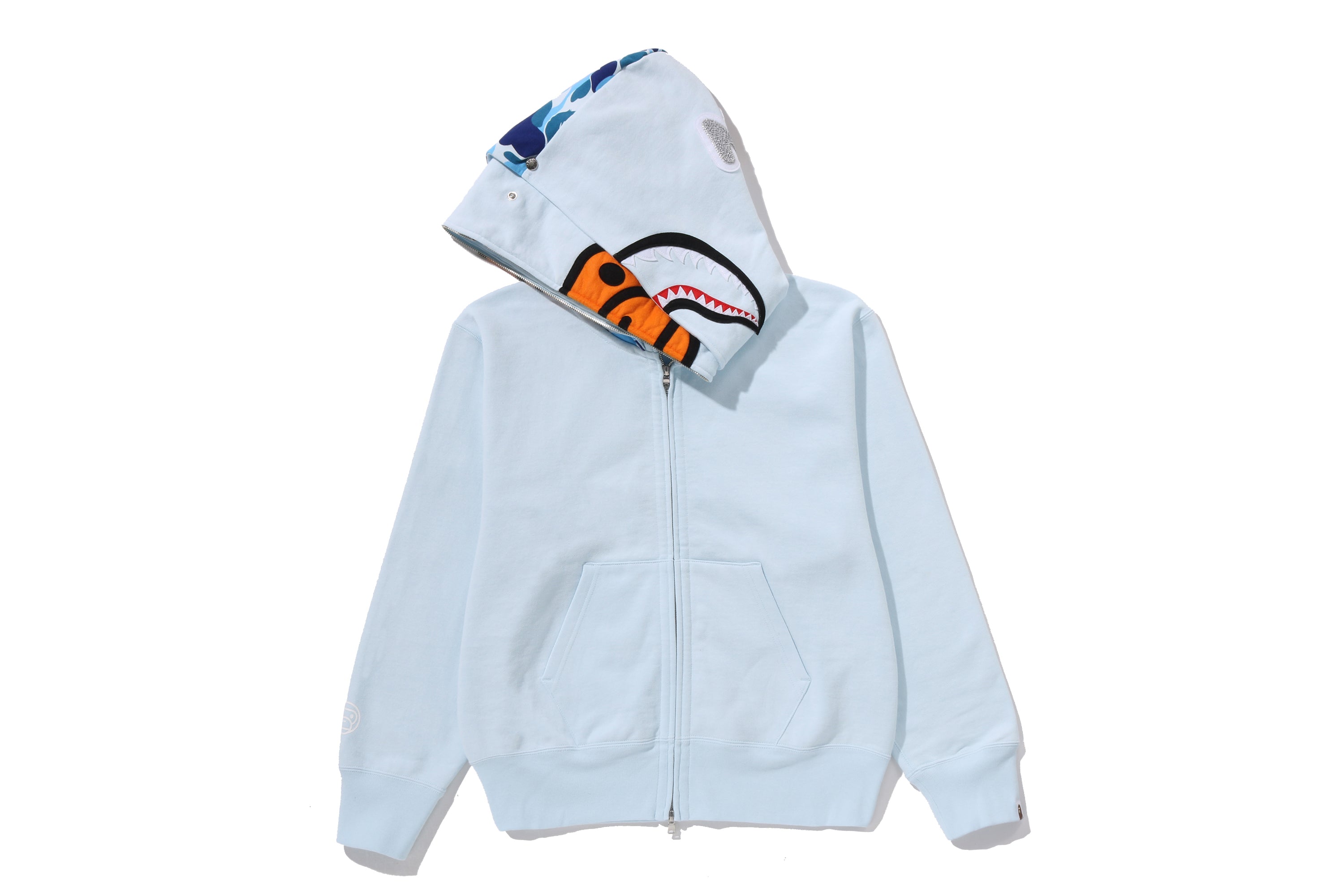 MILO SHARK FULL ZIP DOUBLE HOODIE LADIES – eu.bape.com