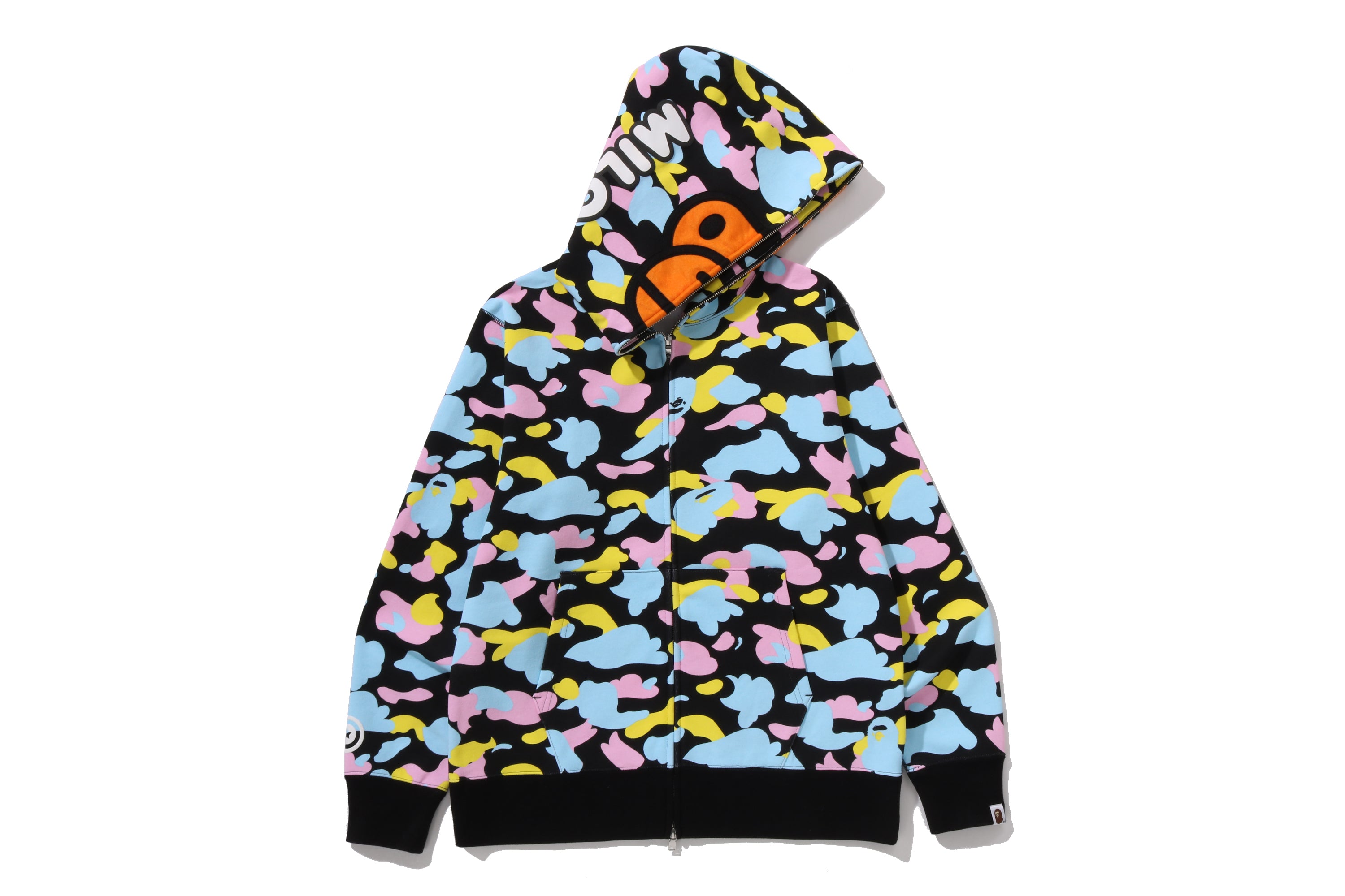 NEW MULTI CAMO BABY MILO REGULAR FIT FULL ZIP HOODIE – eu.bape.com